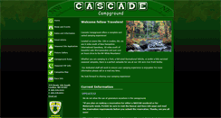 Desktop Screenshot of cascadecampground.com
